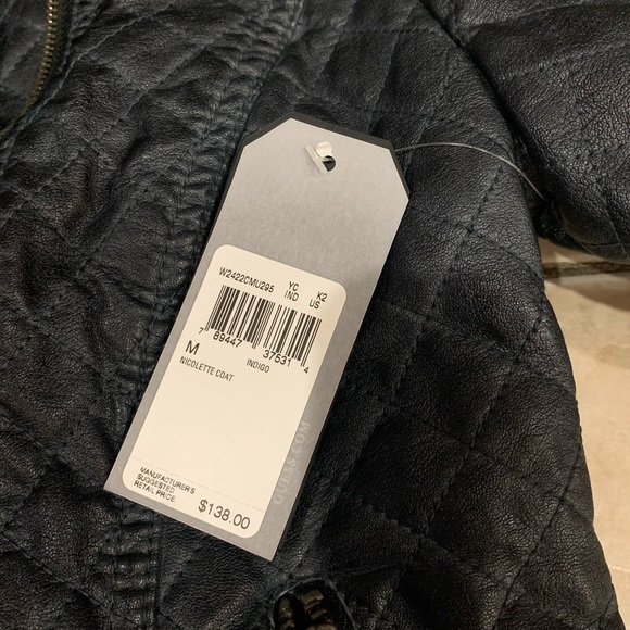 NWT | GUESS LEATHER COAT - Picture 11 of 12